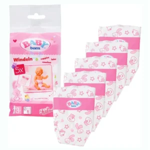 Pañales Baby Born, pack de 5 unidades