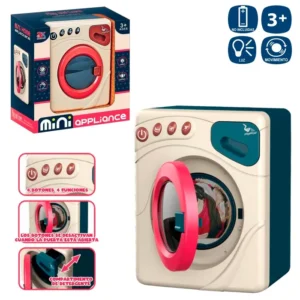 LAVADORA LUZ Y MOVIMIENTO 18 X 18 X 19 CM